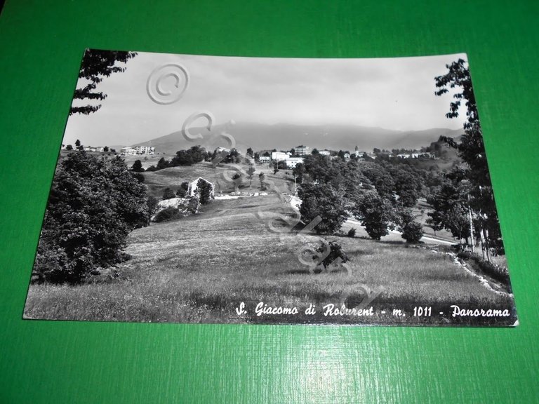 Cartolina S. Giacomo di Roburent -+ Panorama 1965.