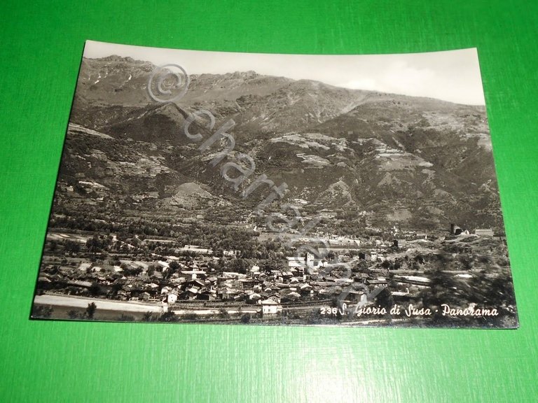 Cartolina S. Giorgio di Susa - Panorama 1960 ca