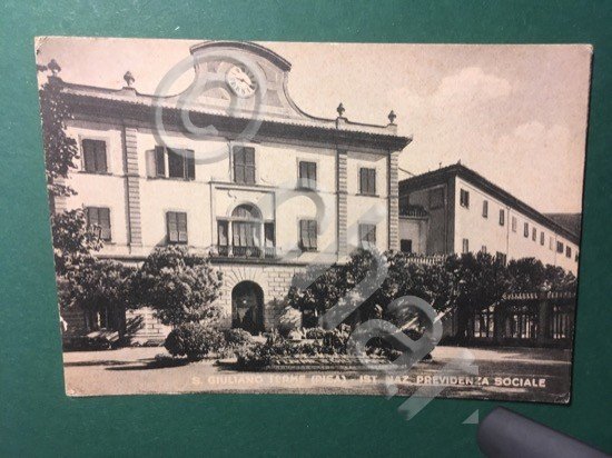 Cartolina S.Giuliano Terme - Ist. Naz. Previdenza Sociale - 1918