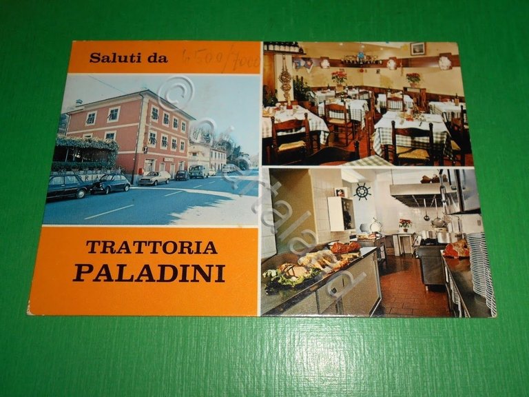 Cartolina S. Lorenzo della Costa - Saluti dalla Trattoria Paladini …