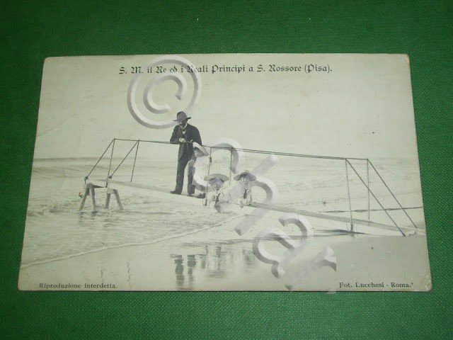 Cartolina S. M. il Re ed i Reali Principi a …