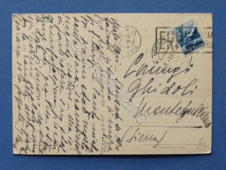 Cartolina S. Maria a Monte - Varie vedute - 1950.