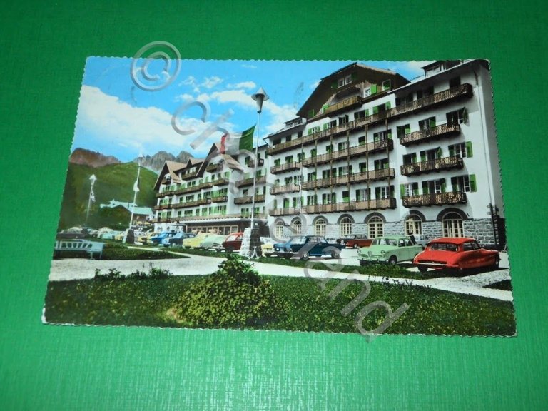 Cartolina S. Martino di Castrozza - Majestic Hotel Dolomiti 1964.