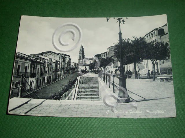 Cartolina S. Martino in Pensilis - Muraglione 1955.