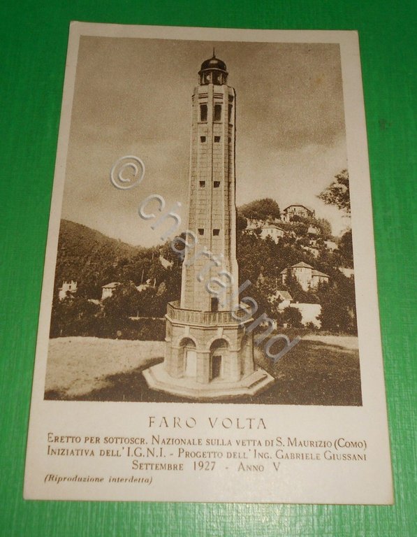 Cartolina S. Maurizia ( Como ) - Faro Volta - … | Immagine Gallery 3