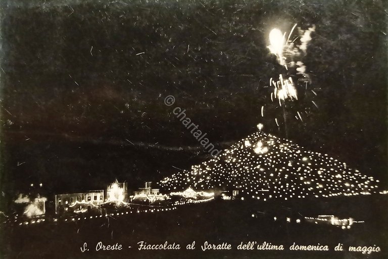 Cartolina S. Oreste - Fiaccolata al Soratte dell'ultima domenica di …