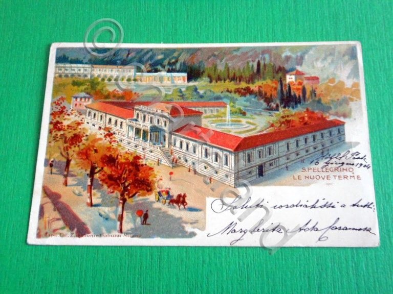 Cartolina S. Pellegrino Termo - Le nuove Terme 1904 | Immagine Gallery 2