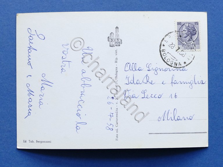 Cartolina S. Pietro in Casale - Varie vedute - 1958.