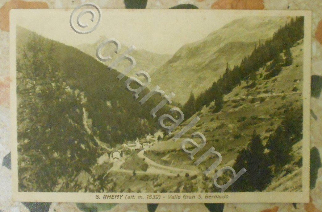 Cartolina S. Rhemy (alt. m. 1632) - Valle Gran S. …