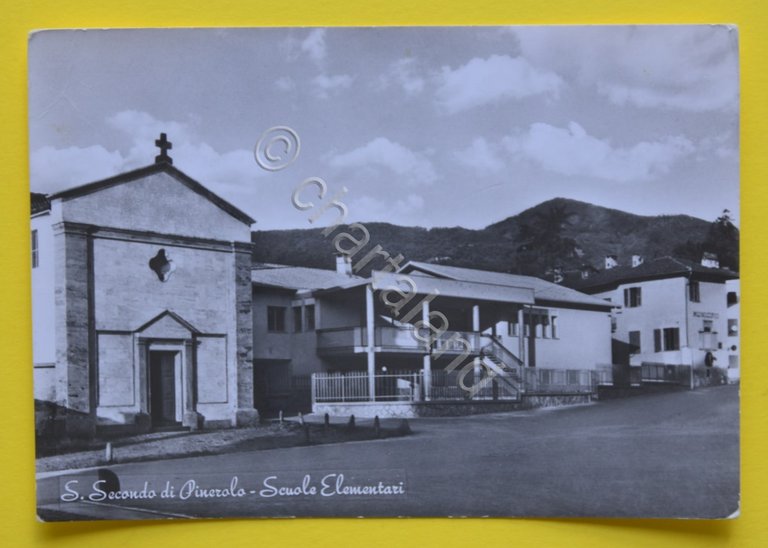 Cartolina S. Secondo Di Pinerolo Scuole Elementari 1966