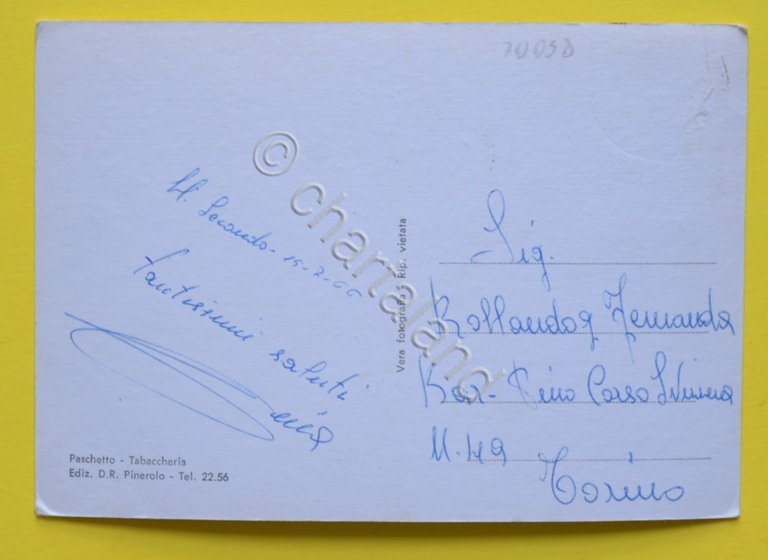 Cartolina S. Secondo Di Pinerolo Scuole Elementari 1966