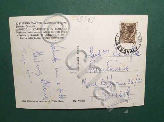 Cartolina S. Stefano D'Aveto - Stazione Climatica - Albergo Ristorante …