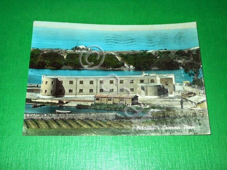 Cartolina Sabaudia - Caserma Piave 1959.