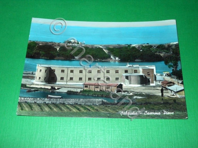 Cartolina Sabaudia - Caserma Piave 1959 ( n. 1 )