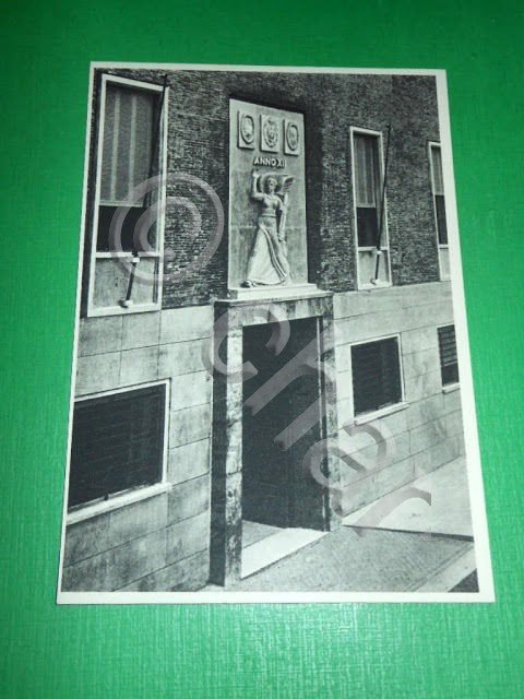 Cartolina Sabaudia - Municipio - Particolare dell' ingresso 1940 ca. …