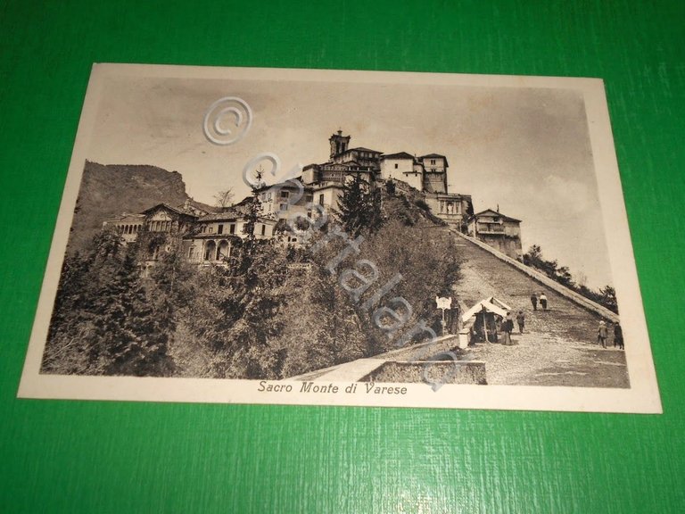 Cartolina Sacro Monte di Varese - Scorcio panoramico 1925 ca
