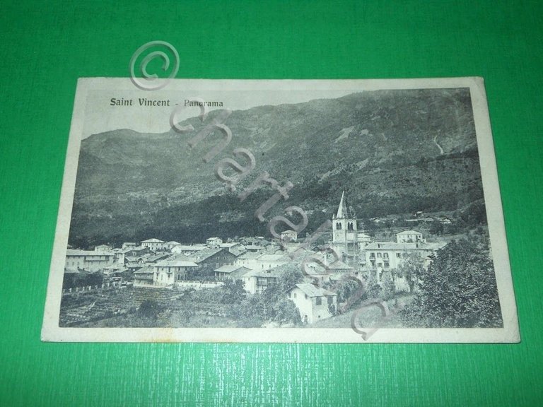 Cartolina Saint Vincent - Panorama 1918