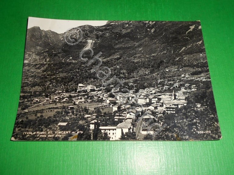 Cartolina Saint Vincent ( Valle d' Aosta ) - Panorama …