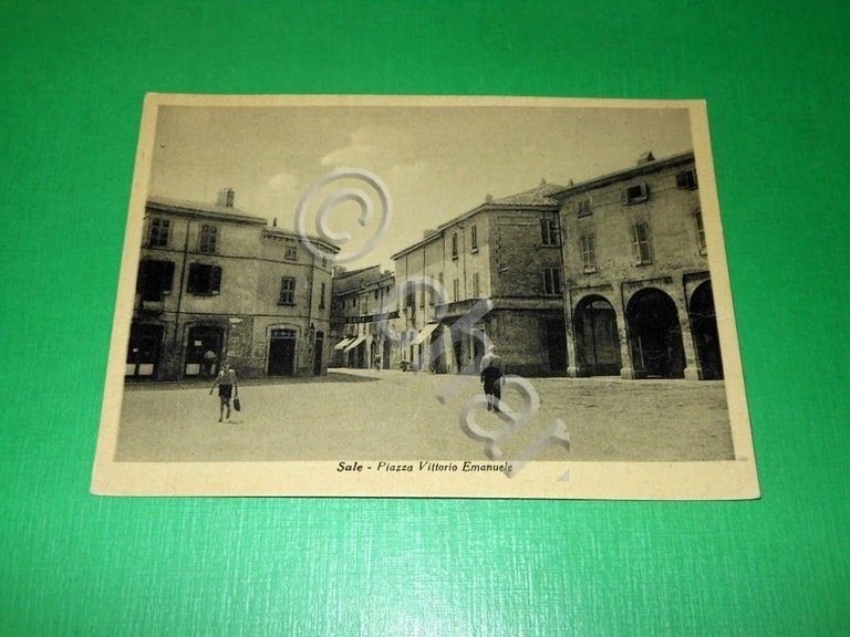 Cartolina Sale - Piazza Vittorio Emanuele - Particolare 1950 ca