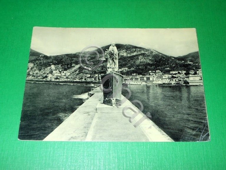Cartolina Salerno - La Madonnina del Porto 1954