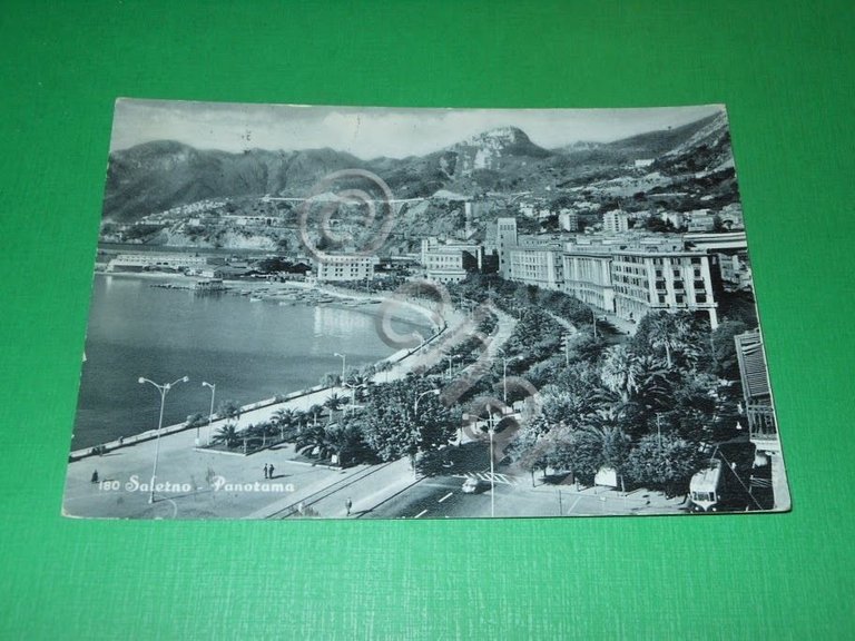 Cartolina Salerno - Panorama 1958