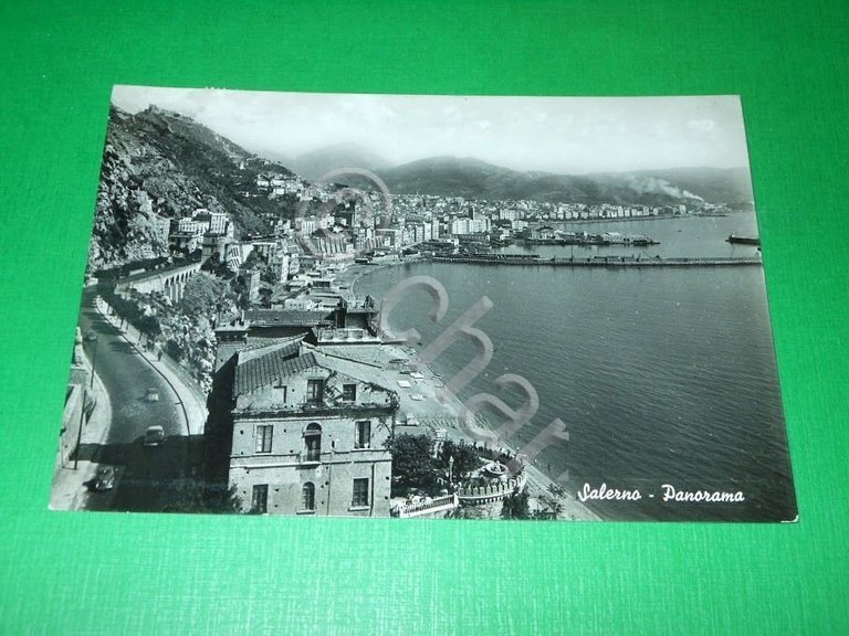 Cartolina Salerno - Panorama 1959