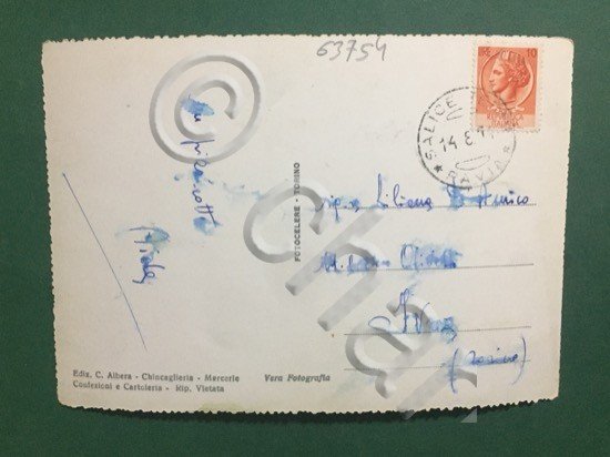 Cartolina Salice Terme - Grande Albergo - 1960