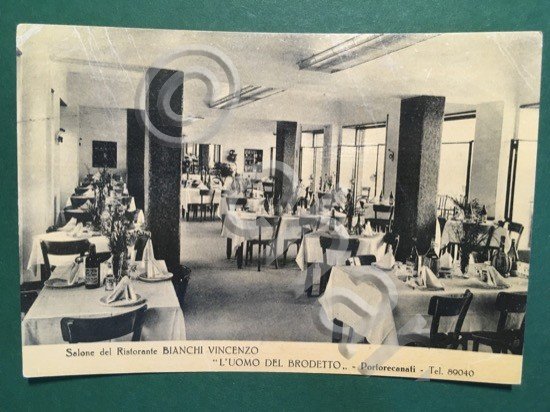 Cartolina Salone Del Ristorante Bianchi Vincenzo - L'Uomo Del Brodetto …