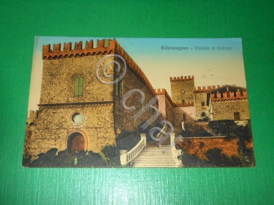 Cartolina Salsomaggiore - Castello di Tabiano 1914.