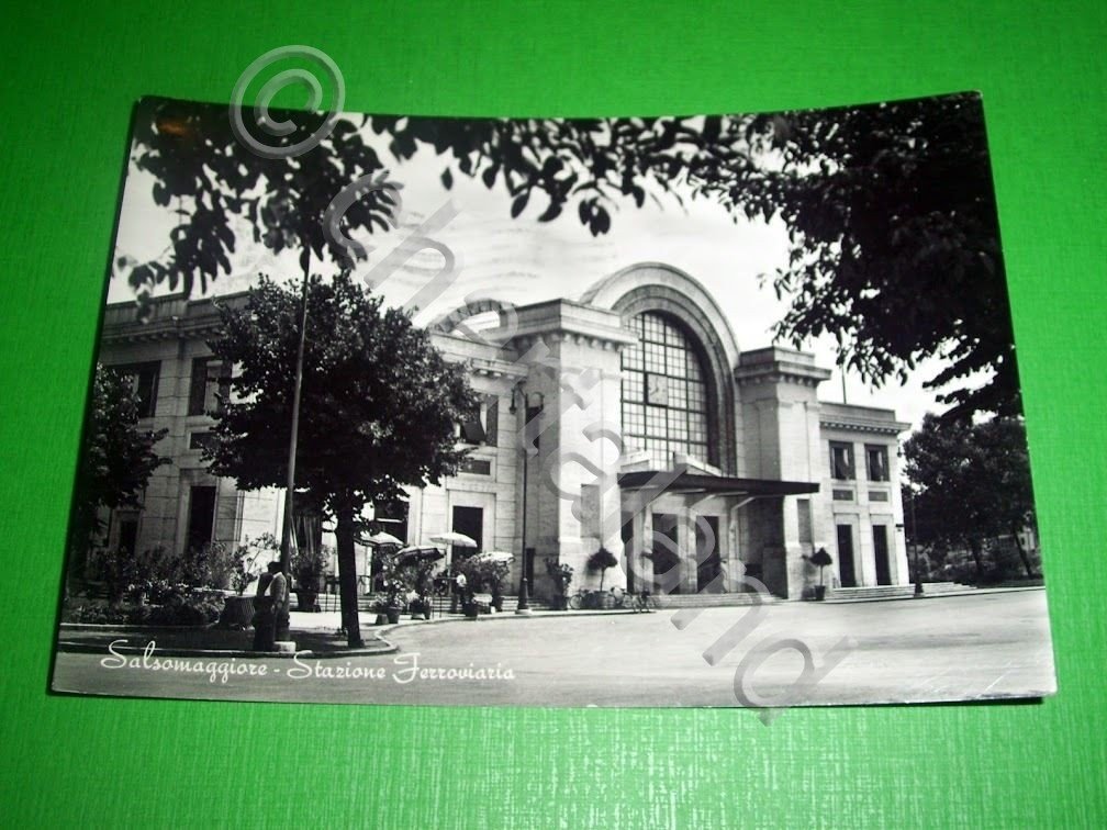 Cartolina Salsomaggiore - Stazione Ferroviaria 1952 | Immagine principale
