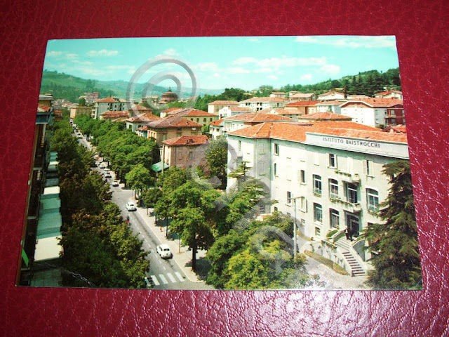 Cartolina Salsomaggiore Terme - Viale Matteotti 1971.