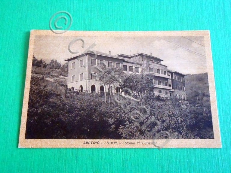 Cartolina Saltrio ( Varese ) - I.N.A.M. - Colonia M. …