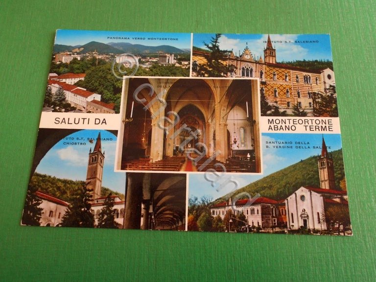 Cartolina Saluti da Abano Terme - Monteortone - Vedute diverse … | Immagine Gallery 2