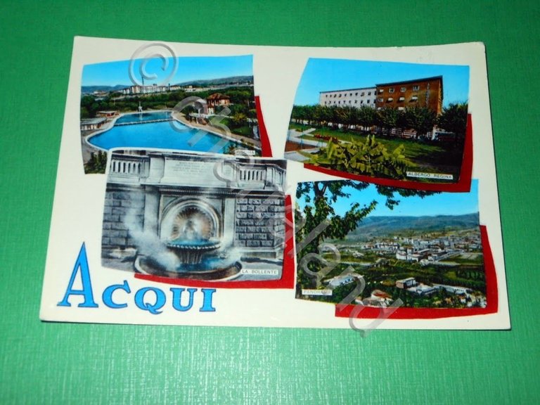 Cartolina Saluti da Acqui - Vedute diverse 1970