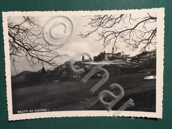 Cartolina Saluti Da Aizurro - 1951