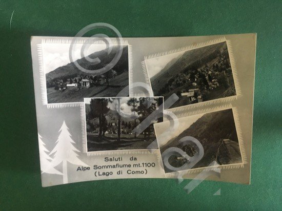 Cartolina Saluti Da Alpe Sommafiume mt. 1100 - Lago Di …