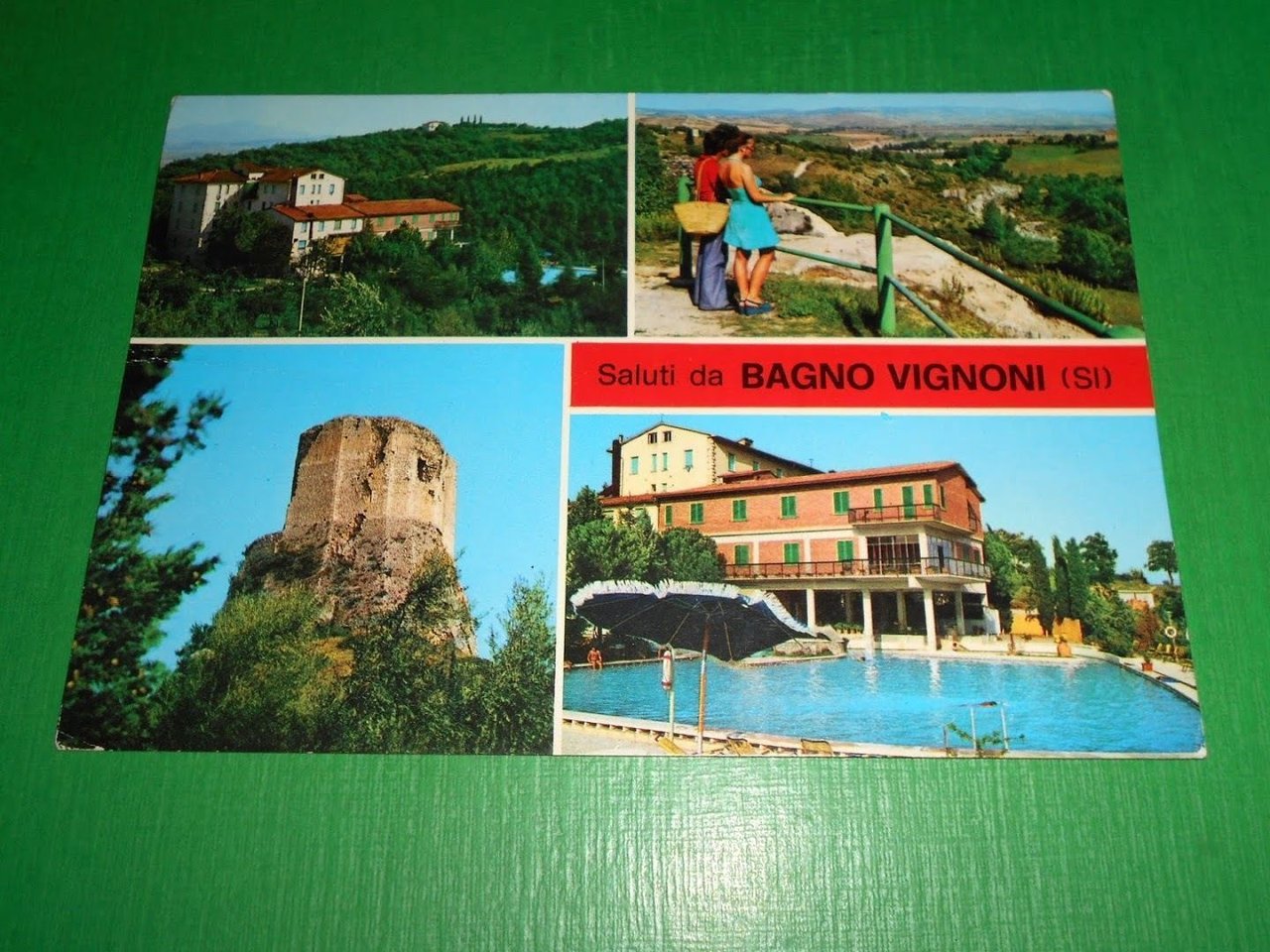 Cartolina Saluti da Bagno Vignoni ( Siena ) - Vedute …