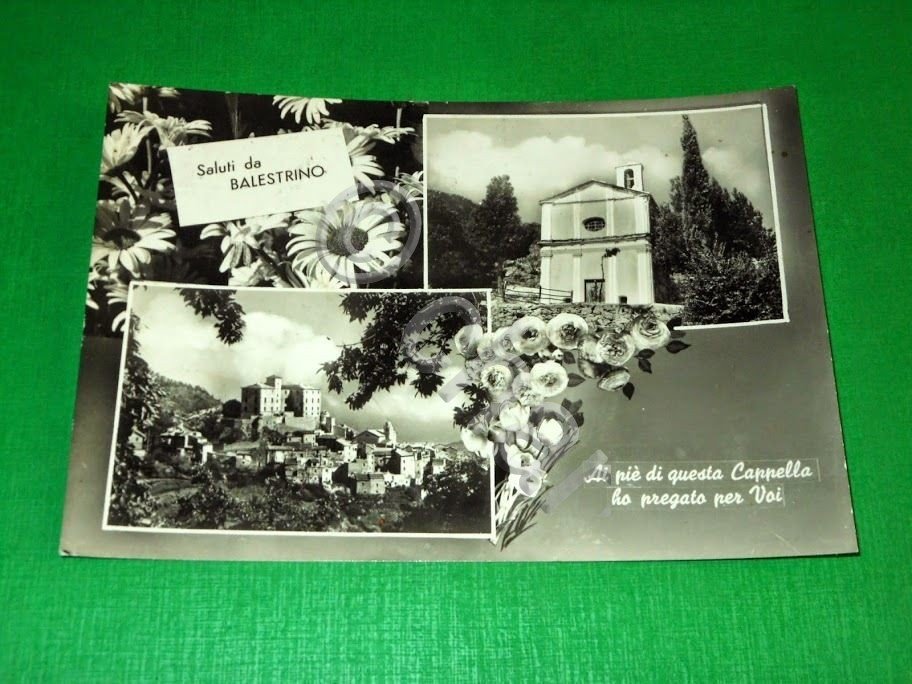 Cartolina Saluti da Balestrino - Vedute diverse 1950 ca