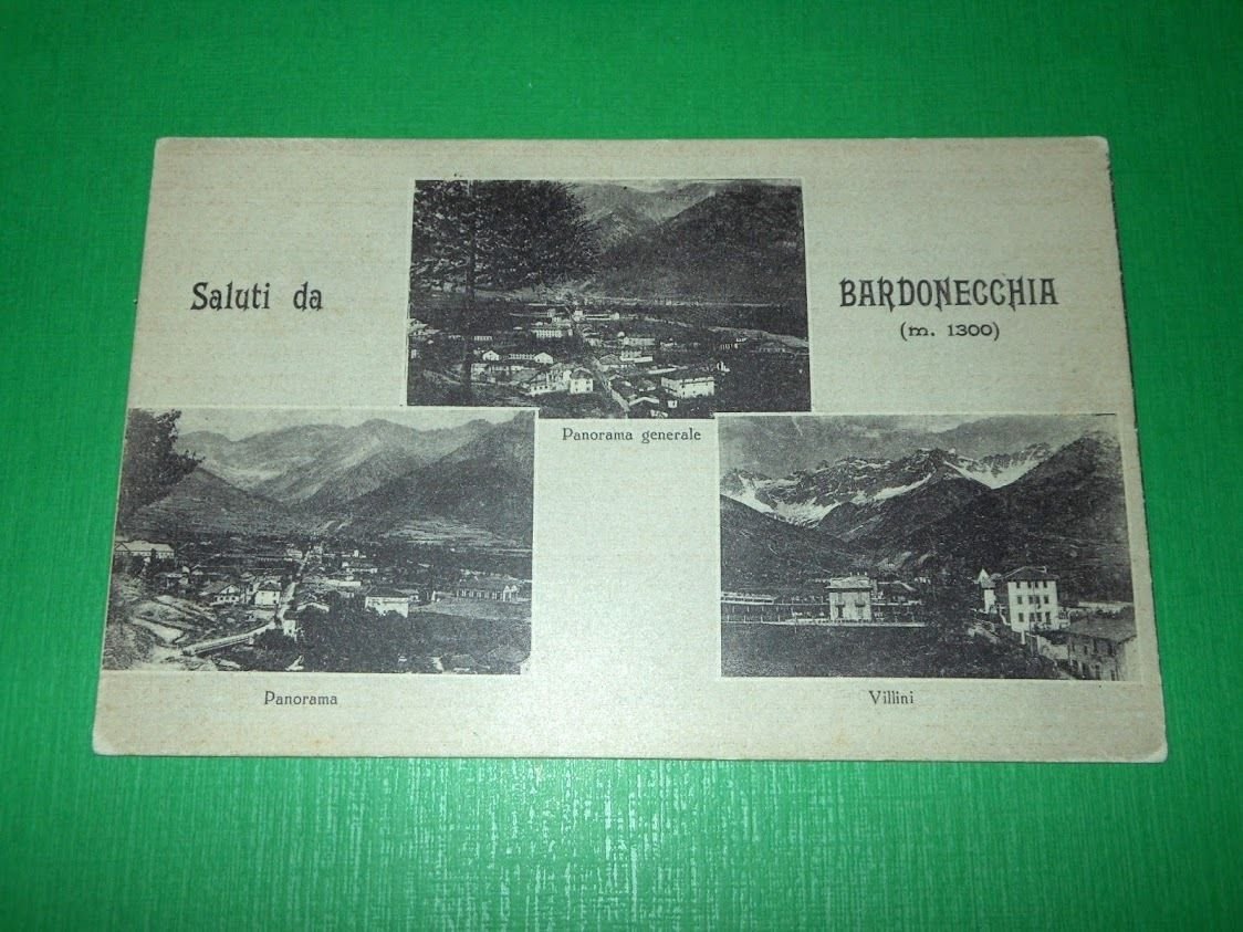 Cartolina Saluti da Bardonecchia - Vedute diverse 1930 ca.