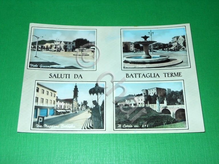 Cartolina Saluti da Battaglia Terme - Vedute diverse 1960