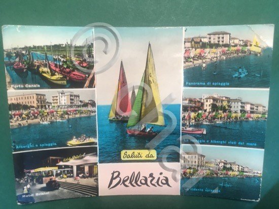 Cartolina Saluti Da Bellaria - La Ridente Spiaggia - Panorama …