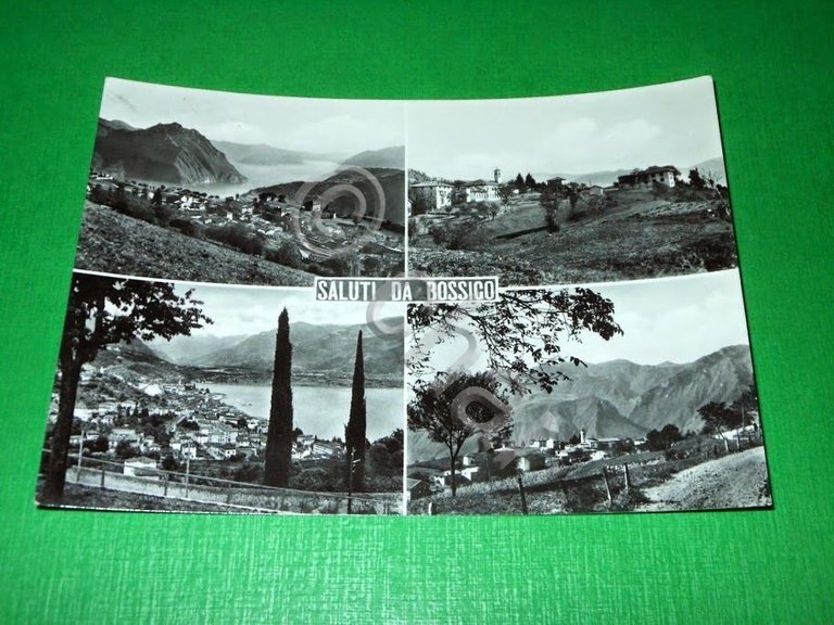 Cartolina Saluti da Bossico - Vedute diverse 1957 | Immagine Gallery 2