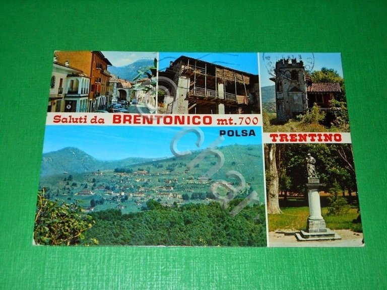 Cartolina Saluti da Brentonico - Polsa - Vedute diverse 1981.