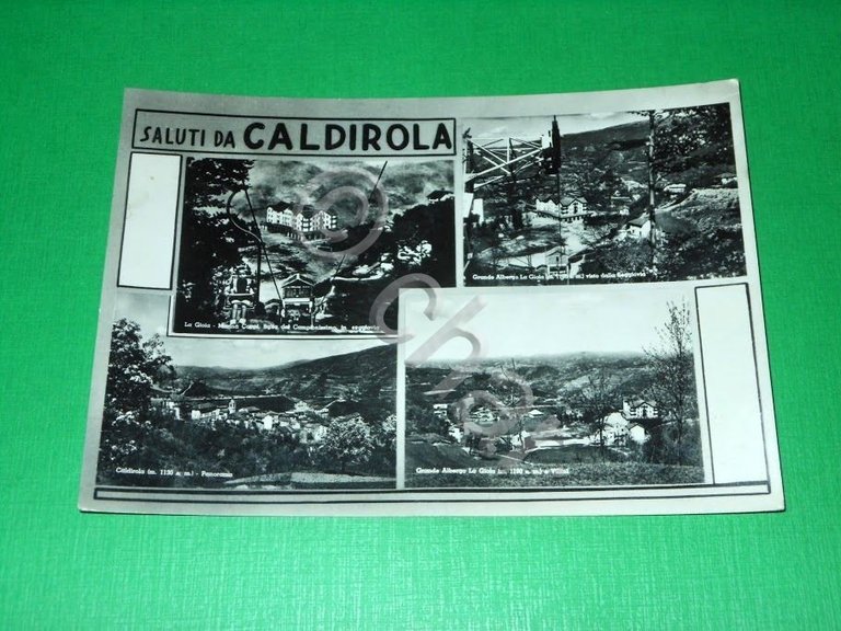 Cartolina Saluti da Caldirola - Vedute diverse 1956.