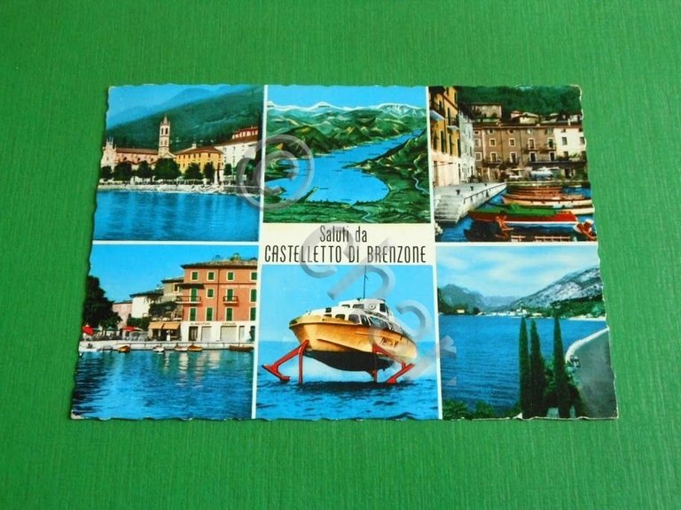 Cartolina Saluti da Castelletto di Brenzone - Vedute diverse 1969