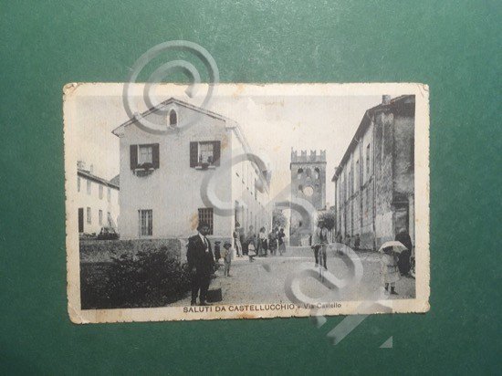 Cartolina Saluti da Castelluccio - Via Castello - 1930 | Immagine Gallery 2