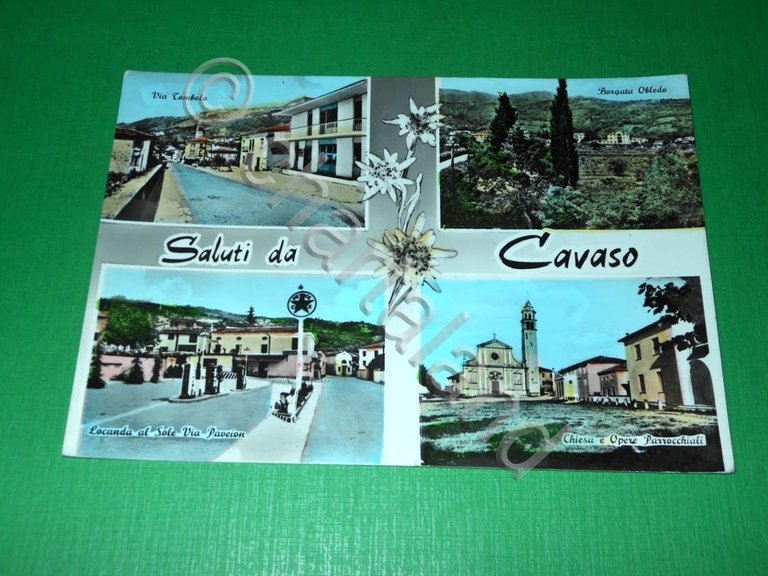 Cartolina Saluti da Cavaso ( Treviso ) - Vedute diverse …