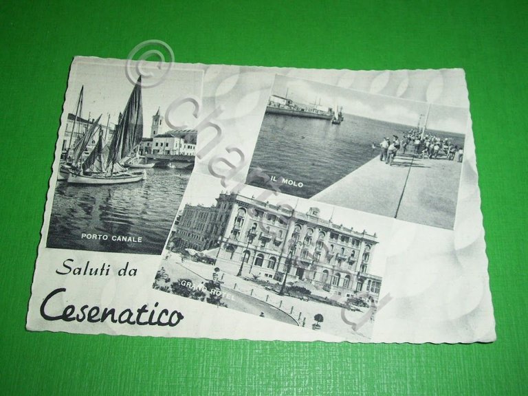 Cartolina Saluti da Cesenatico - Vedute diverse 1959.