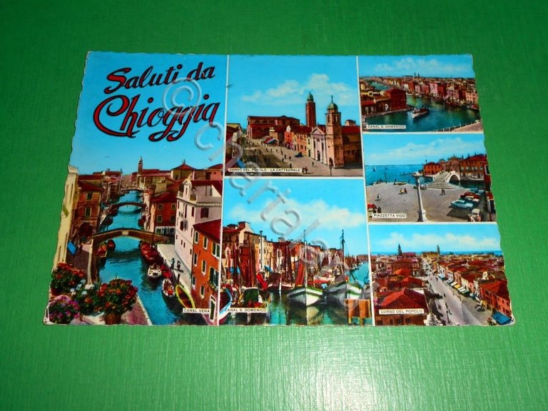 Cartolina Saluti da Chioggia - Vedute diverse 1980 | Immagine Gallery 2