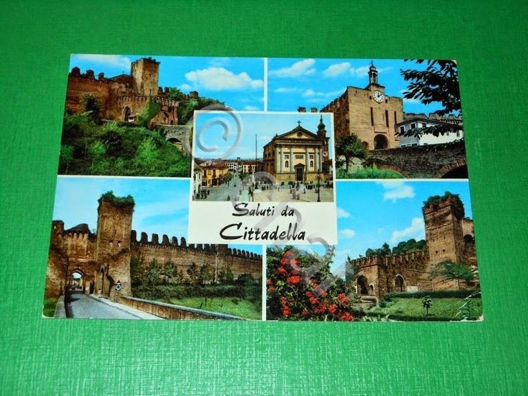Cartolina Saluti da Cittadella - Vedute diverse 1976.